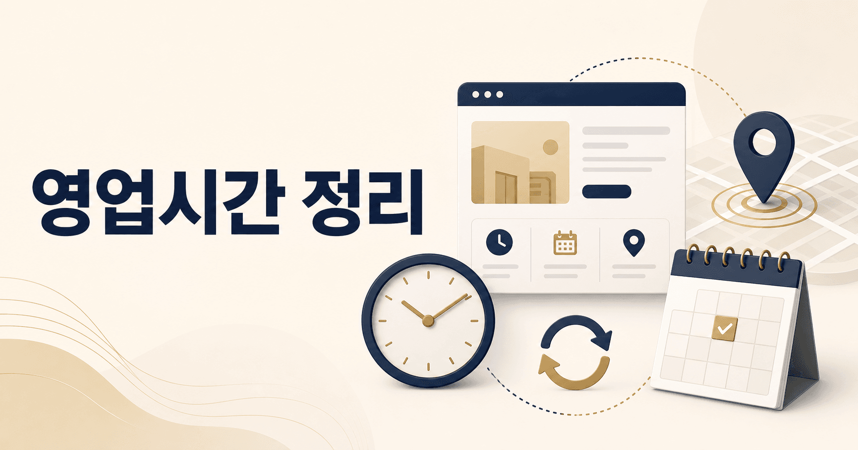 영업시간 정보가 다르면 손님도 검색엔진도 헷갈립니다